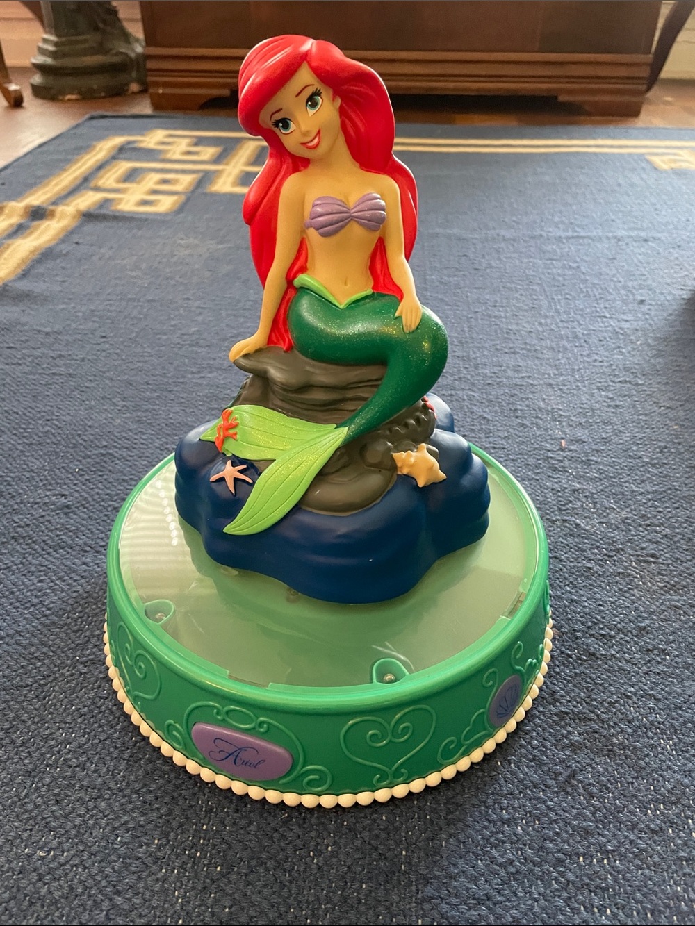 The Little Mermaid Ariel Figurine piggy bank - Red, Green, Purple